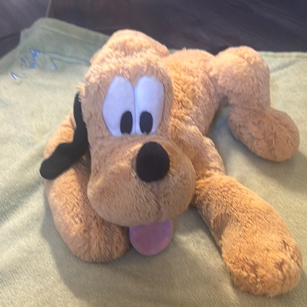 Plush Dog Toy - Tan and Black